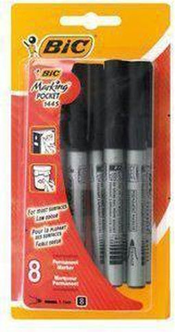 Viltstift bic 1445 pocket rond 1.1mm zwart | 10 stuks