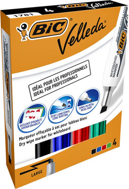 Viltstift Bic 1781 whiteboard schuin ass 3.2-5.5mm set à 4st