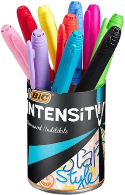 Viltstift bic intensity rond m assorti | Pot a 10 stuk | 10 stuks