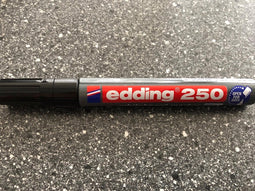 Viltstift Edding 250 whiteboard rond zwart 1.5-3 mm