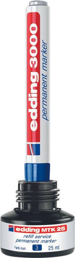 Viltstift edding 3000 rond 1.5-3mm blauw