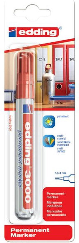 Viltstift edding 3000 rond 1.5-3mm rood | 10 stuks