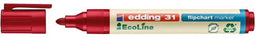Viltstift edding 31 eco flipover rond 1.5-3mm rd | 10 stuks