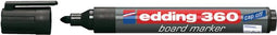 Viltstift edding 360 whiteboard rond zwart 3mm | 10 stuks