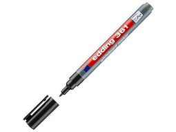 Viltstift edding 361 whiteboard rond 1mm zwart | 10 stuks