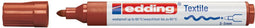 Viltstift edding 4500 textiel rond 2-3mm bruin | Omdoos a 10 stuk | 10 stuks