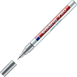 Viltstift edding 780 lak rond 0.8mm zilver | Omdoos a 10 stuk | 10 stuks