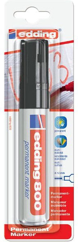 Viltstift edding 800 schuin 4-12mm zwart | 6 stuks