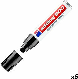 Viltstift edding 800 schuin zwart 4-12mm | 5 stuks