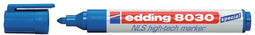 Viltstift edding 8030 NLS High-Tech marker 1.5-3mm blauw | 10 stuks