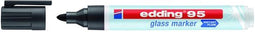 Viltstift edding 95 glasbord zwart | 10 stuks