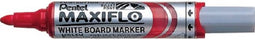 Viltstift Pentel MWL5M Maxiflo whiteboard rood 3mm | 12 stuks