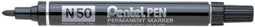 Viltstift Pentel N50 rond blauw 1.5-3mm | 12 stuks