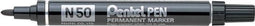 Viltstift Pentel N50 rond zwart 1.5-3mm | 12 stuks