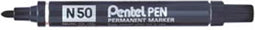 Viltstift Pentel N50 rond zwart 1.5-3mm