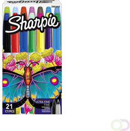 Viltstift Sharpie 0 - 5mm en 0 - 9mm assorti doos à 21 stuks