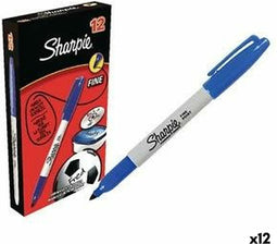 Viltstift Sharpie Fine rond blauw 1-2mm | 12 stuks