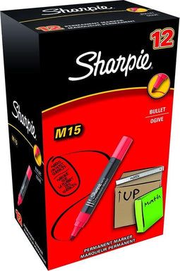 Viltstift sharpie m15 rond 1.8mm rood - 12 stuks