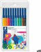 Viltstift staedtler 326 10 stuks ass | Etui a 10 stuk | 10 stuks