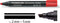 Viltstift staedtler 350 schuin 2-5mm rood - 10 stuks