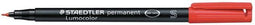 Viltstift Staedtler Lumocolor 313 permanent S rood - 10 stuks