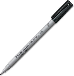 Viltstift Staedtler Lumocolor 316 non permanent F zwart - 10 stuks