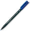 Viltstift Staedtler Lumocolor 317 permanent M blauw - 10 stuks