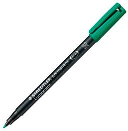 Viltstift Staedtler Lumocolor 317 permanent M groen - 10 stuks