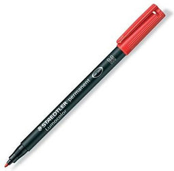 Viltstift Staedtler Lumocolor 317 permanent M rood - 10 stuks
