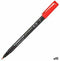 Viltstift Staedtler Lumocolor 318 permanent F rood - 10 stuks
