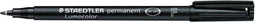 Viltstift Staedtler Lumocolor 318 permanent F zwart - 10 stuks