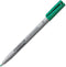 Viltstift staedtler ohp lumo f 316 non perm groen - 10 stuks