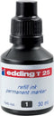 Viltstiftinkt edding T25 zwart | 10 stuks