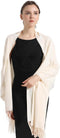 vimate Cashmere Pashmina sjaal - cream