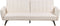 VIMMERBY - Slaapbank - Lichtbeige - Polyester