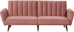 VIMMERBY - Slaapbank - Roze - Fluweel