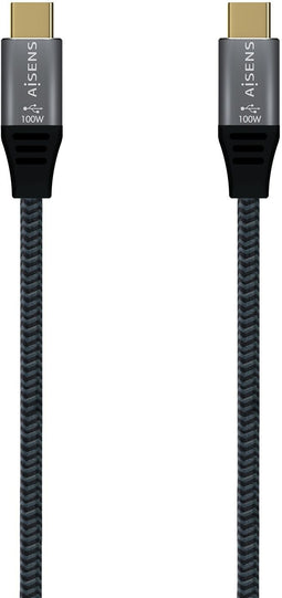 Aisens A107-0671 - USB-C Kabel - USB4 Gen 2x2 20000 Mbit/s 100 W - Grijs