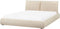 VINAY - Tweepersoonsbed - Beige - 160 x 200 cm - Bouclé