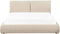 VINAY - Tweepersoonsbed - Beige - 160 x 200 cm - Bouclé