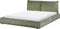 VINAY - Tweepersoonsbed - Groen - 160 x 200 cm - Corduroy