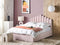 VINCENNES - Bed met opbergruimte - Roze - 140 x 200 cm - Fluweel
