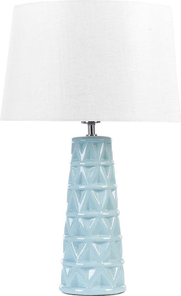 VINCES - Tafellamp - Blauw - Keramiek