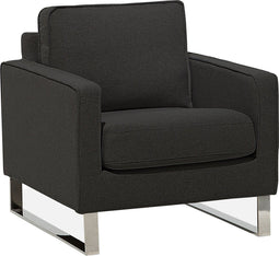 VIND - Fauteuil - Grafietgrijs - Polyester