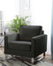 VIND - Fauteuil - Grafietgrijs - Polyester