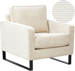 VIND - Fauteuil - Lichtbeige - Corduroy