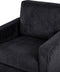 VIND - Fauteuil - Zwart - Corduroy