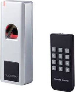 Vingerafdruk- en RFID-toegangscontrolesysteem, wandmontage, 12 V/DC IP66, Sygonix SY-3776414