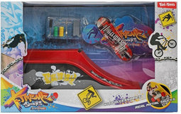 Vingerskateboard of BMX Fiets met Skatebaan