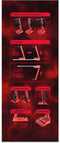 Vinson N1 Duo Gaming RGB Headset Stand Rood