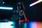 Vinson N1 Duo Gaming RGB Headset Stand Rood